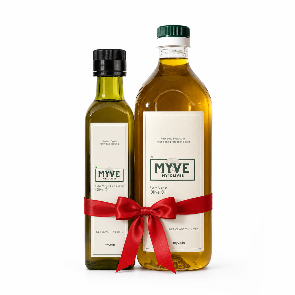 MYVE Kitchen & Table Collection | 1L Extra Virgin Olive Oil + 250ml First Extract Extra Virgin Olive Oil