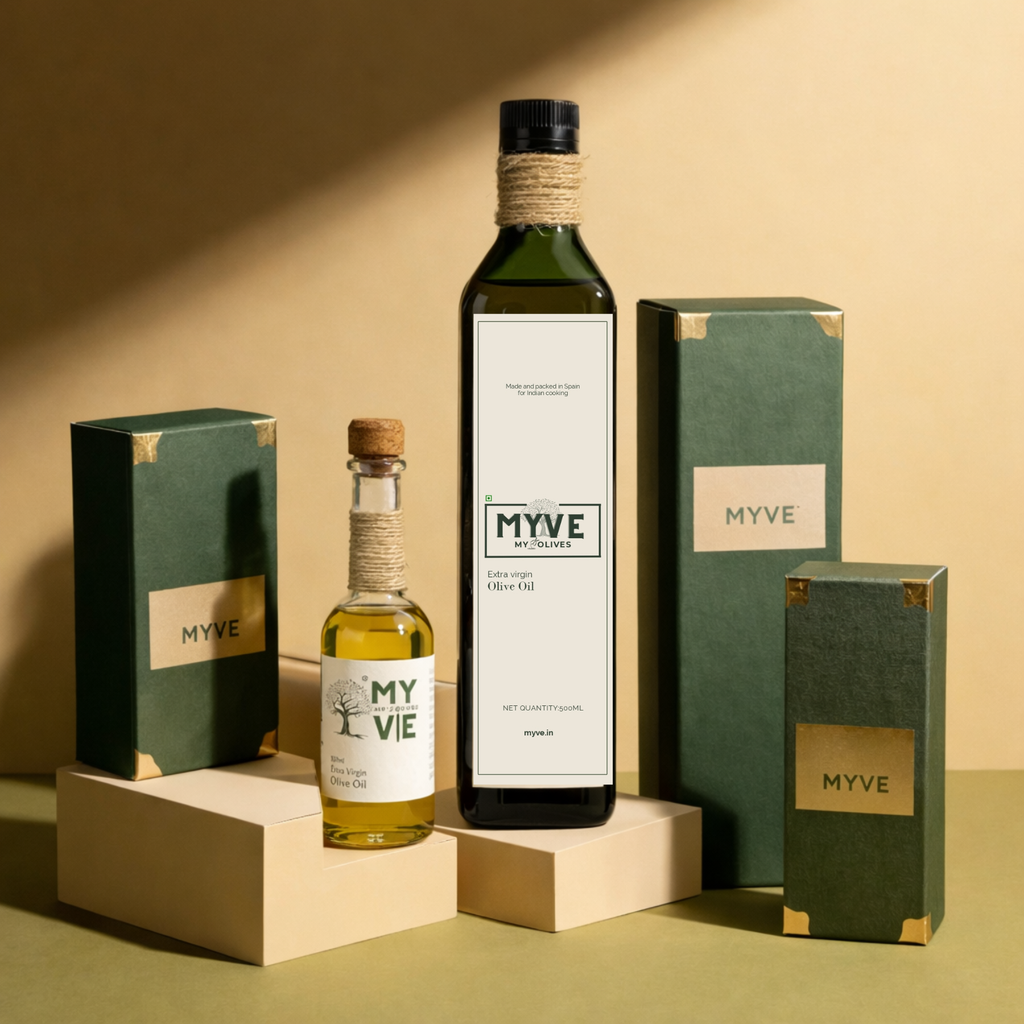 MYVE Pack of 100ml + 500ml Extra virgin olive oil- Gift Pack