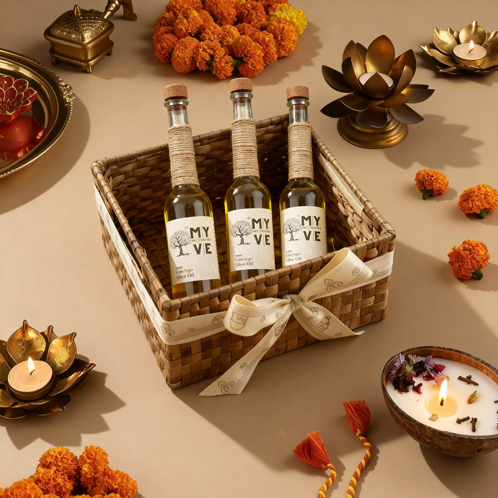 MYVE Pack of 3 100ml Extra virgin olive oil- Gift Pack